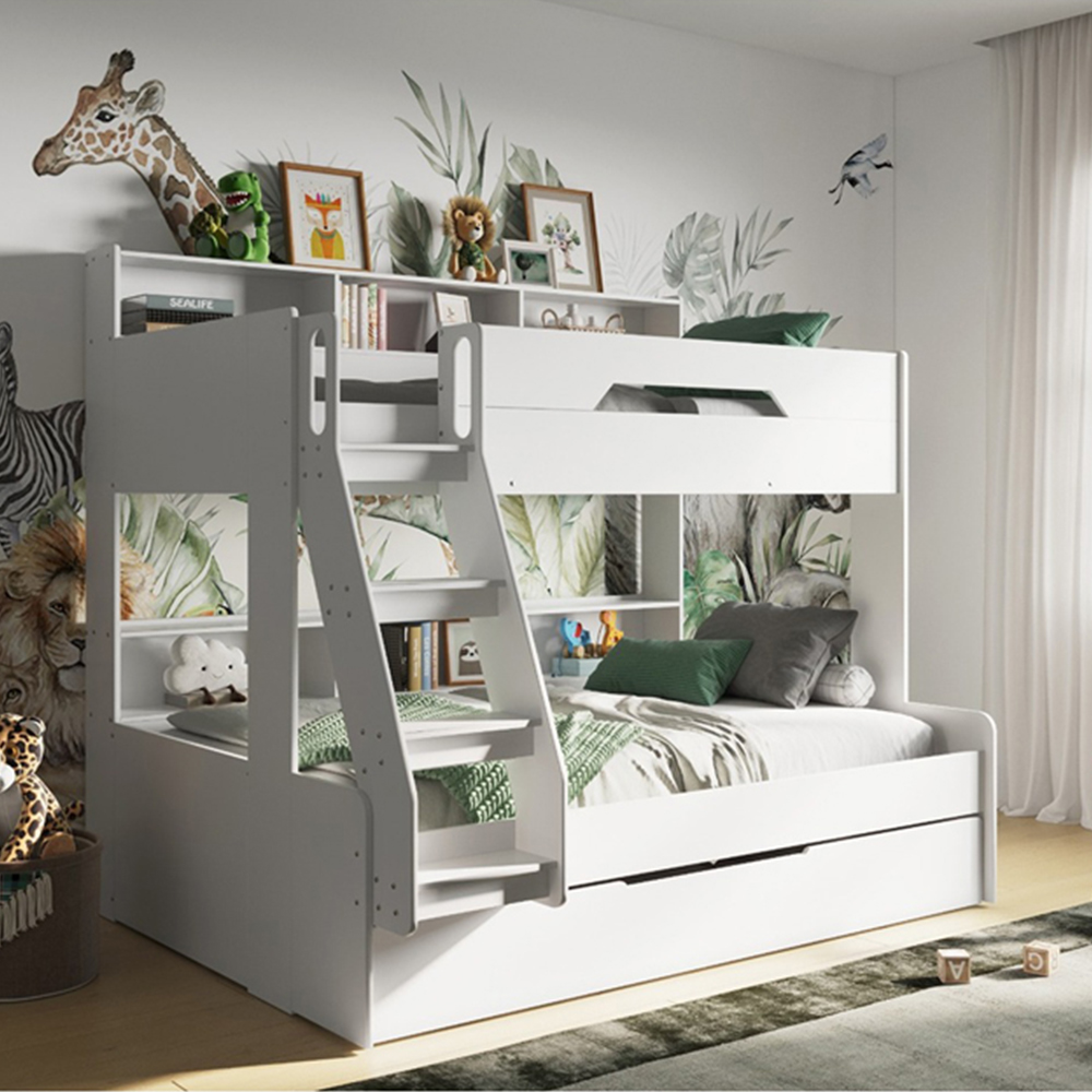 Flair Interstellar Triple White Bunk Bed Image 7