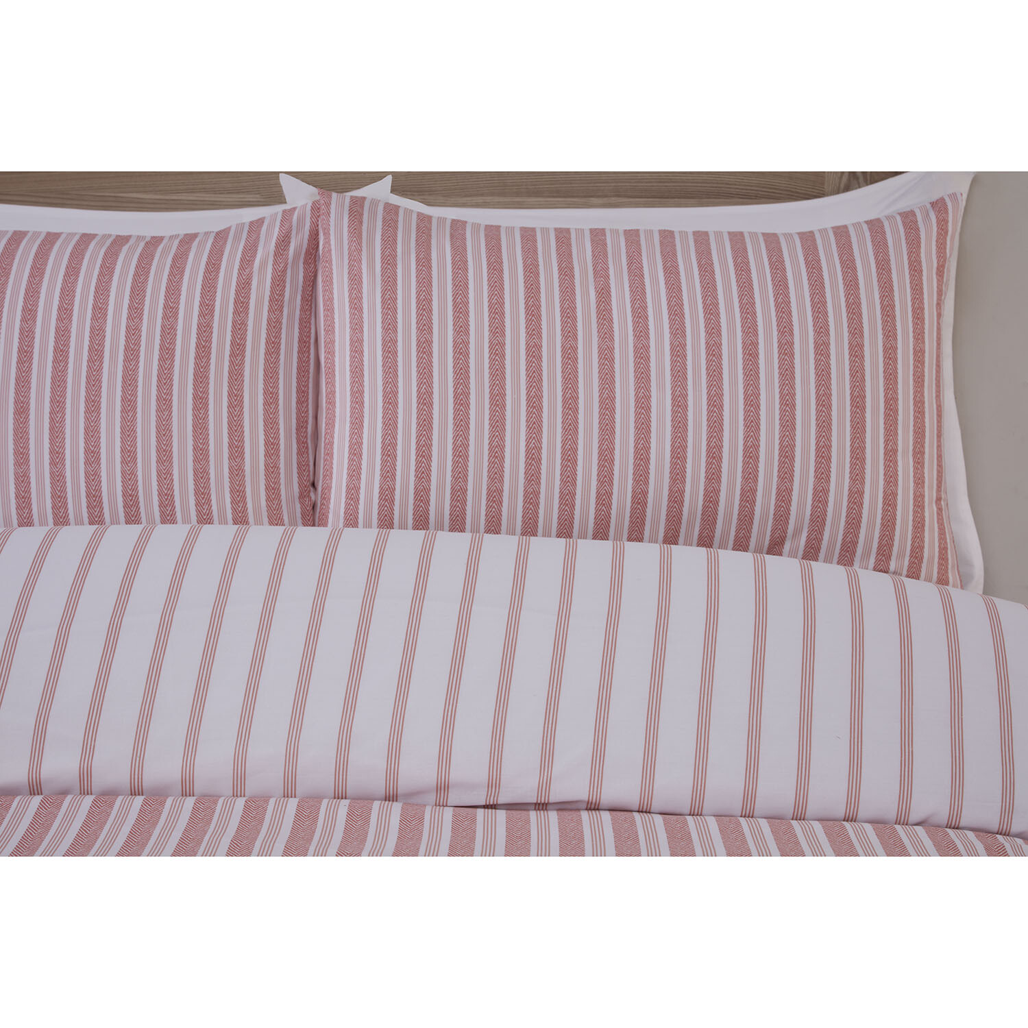 Rhodes Stripe Duvet Set - Rust / Double Image 3