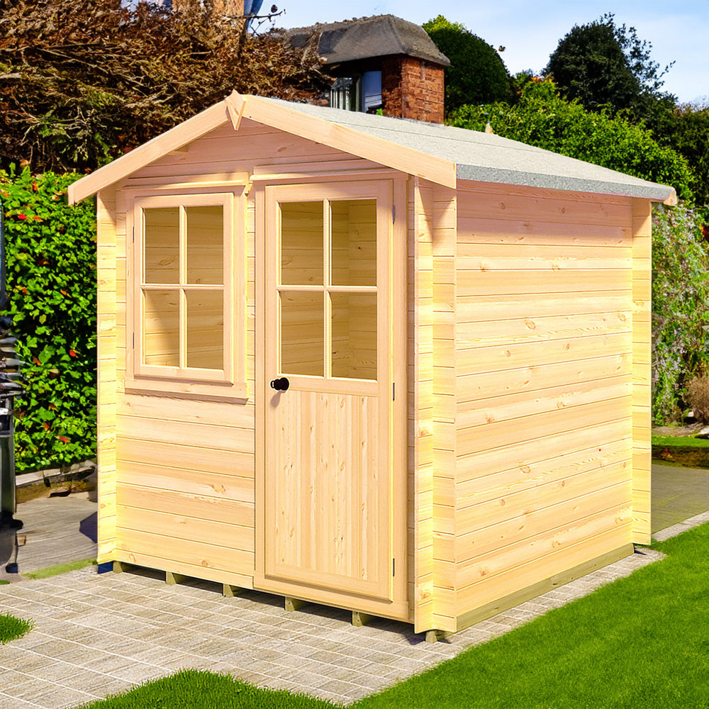 Shire Avesbury 7 x 7ft Wooden Log Cabin Image 2