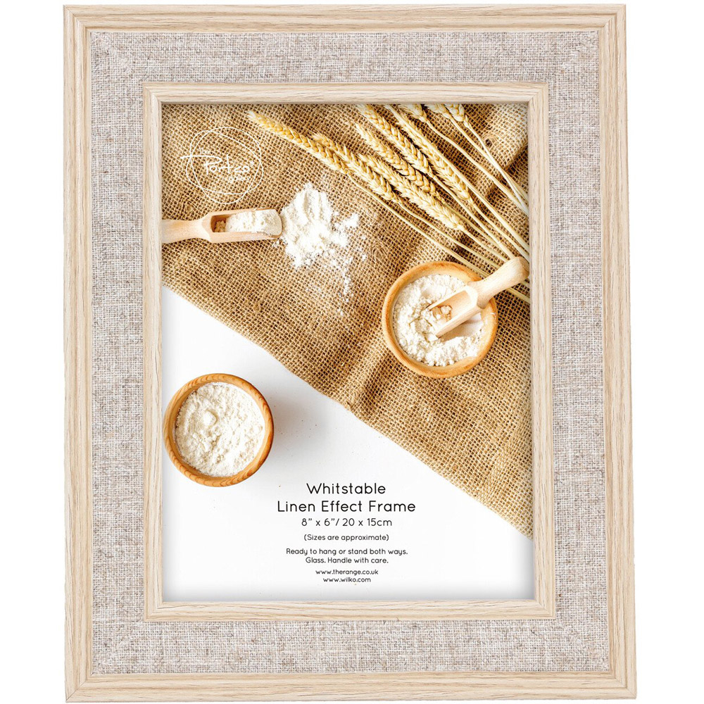 Whitstable Linen Effect Frame - Brown / 6 x 8 inch Image 1