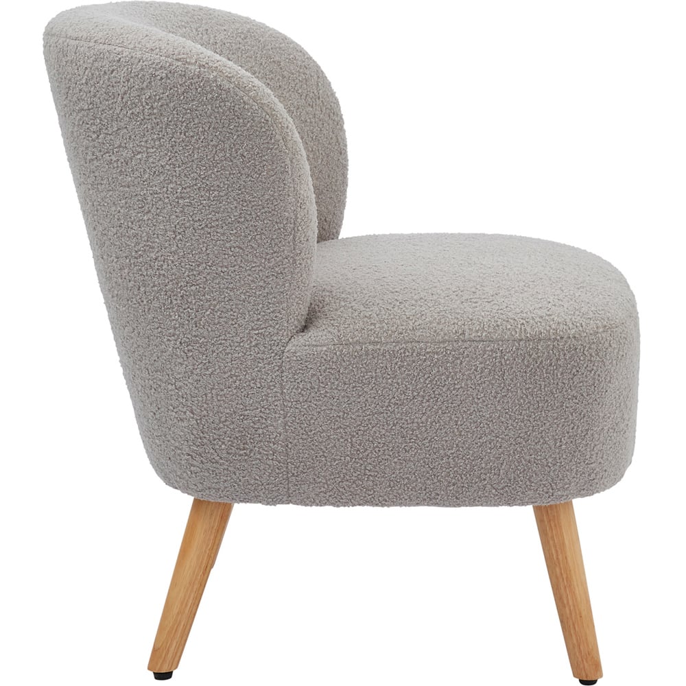 GFW Evie Grey Teddy Accent Chair Image 4