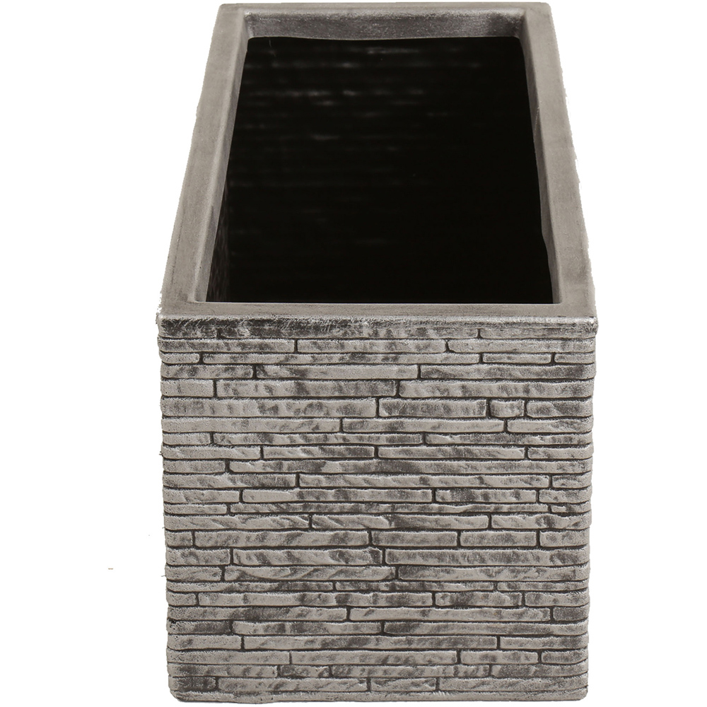 Charles Bentley Slate Pewter Trough Planter Image 4