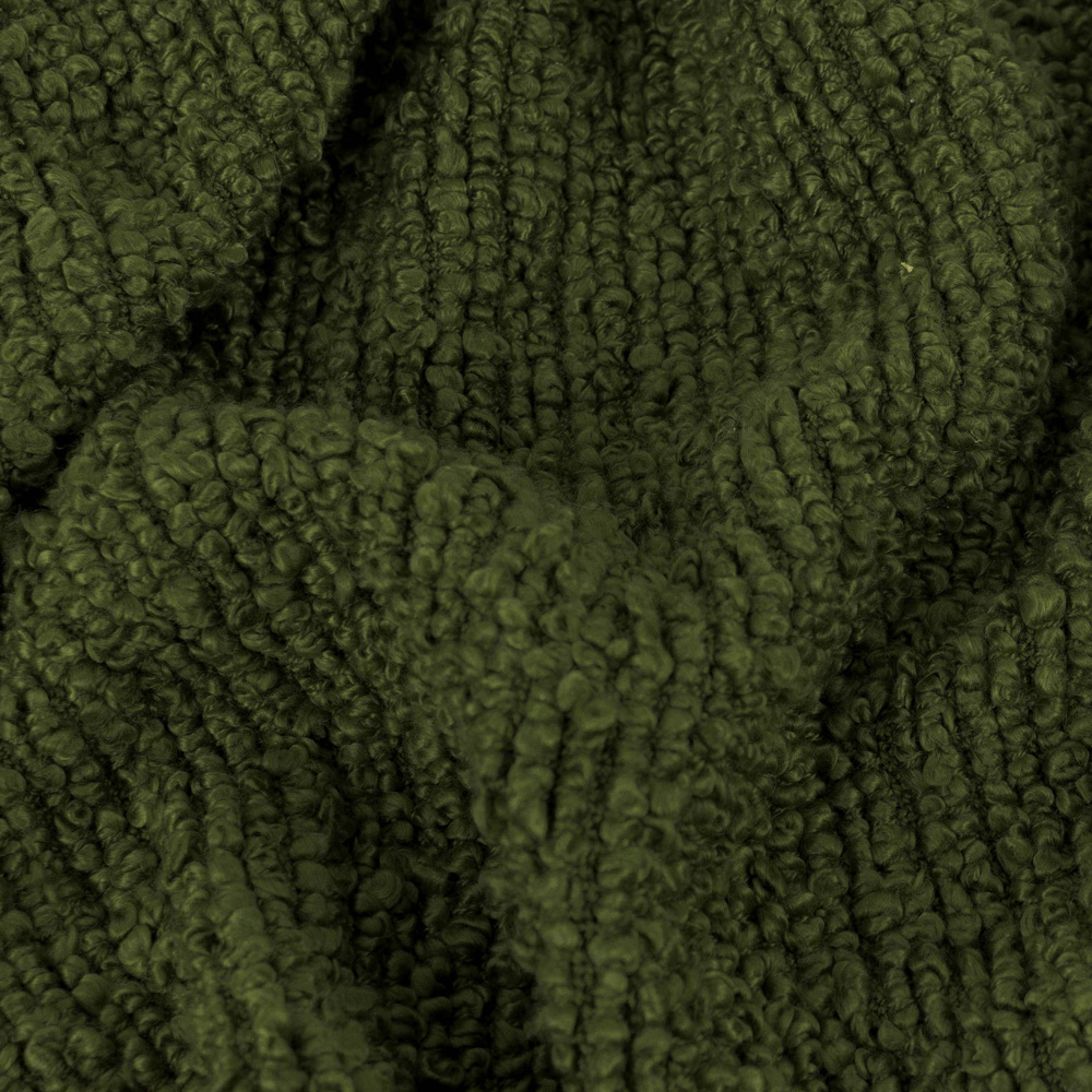 Yard Candar Khaki Textured Boucle Throw Image 4