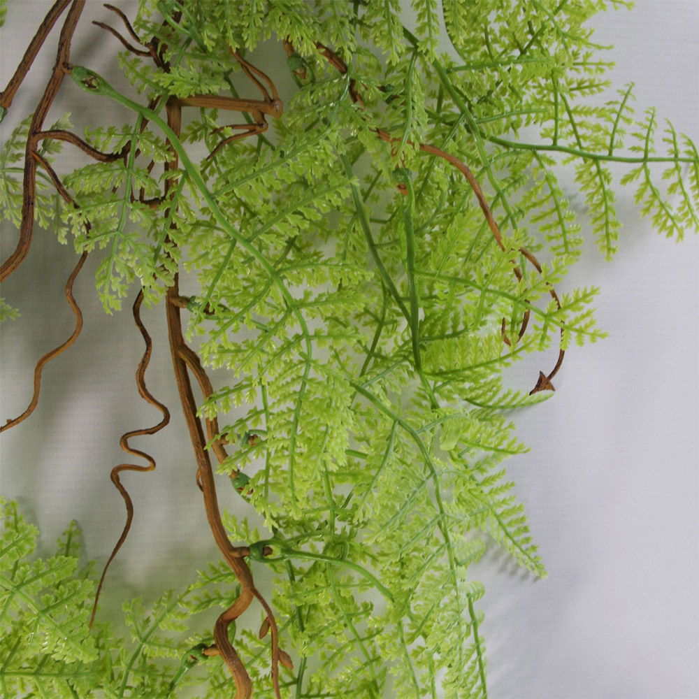 Leaf Light Green Maidenhair Fern Hanging Artificial Plant 100cm 6 Pack Image 3
