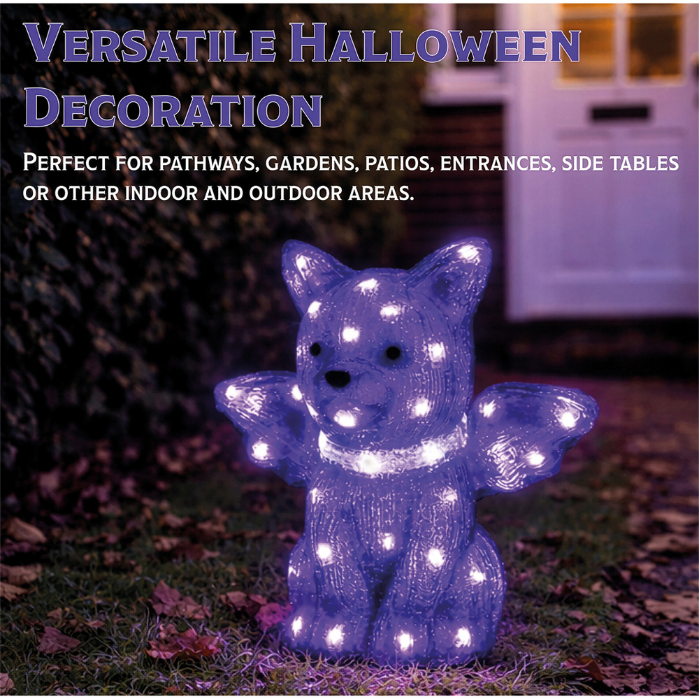 FXLab 50 Bright Purple LED Halloween Bat Decoration 27.5 x 18 x 29cm Image 6