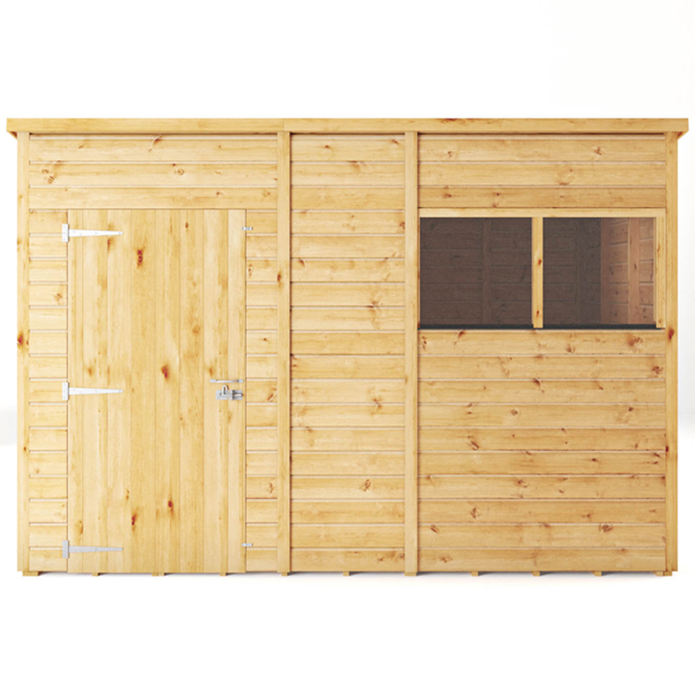 Mercia Woodsman 10 x 6ft Shiplap Pent Shed Image 3