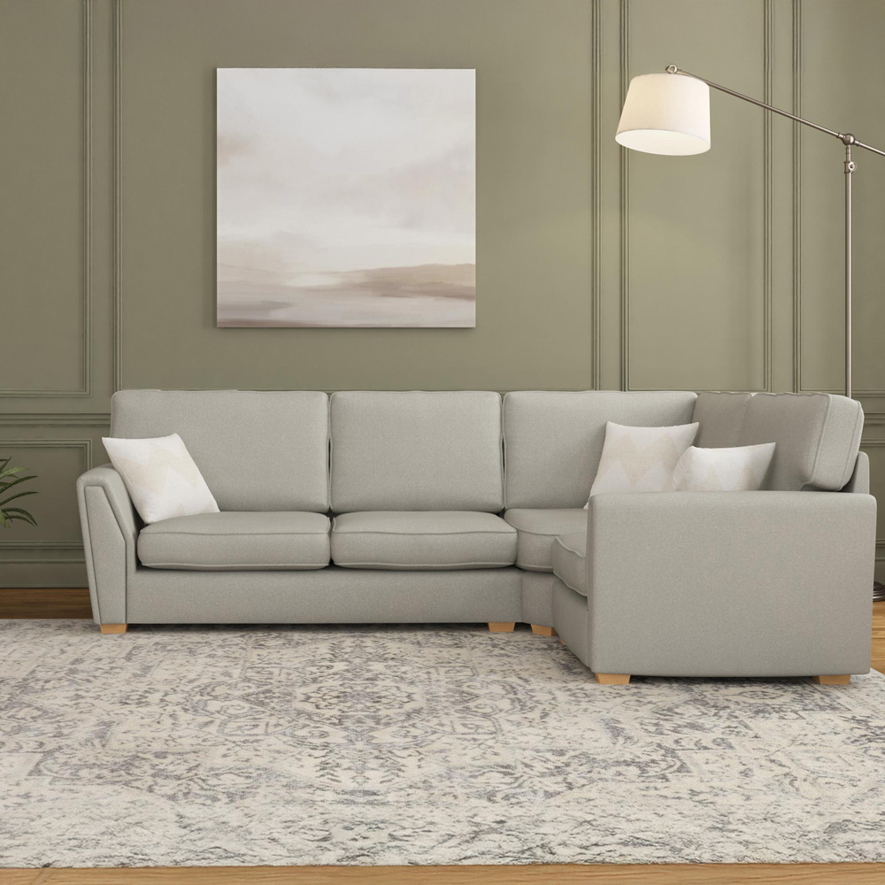 Wendleberry 3 Seater Venice Mink Fixed Back Right Hand Corner Sofa Image 5