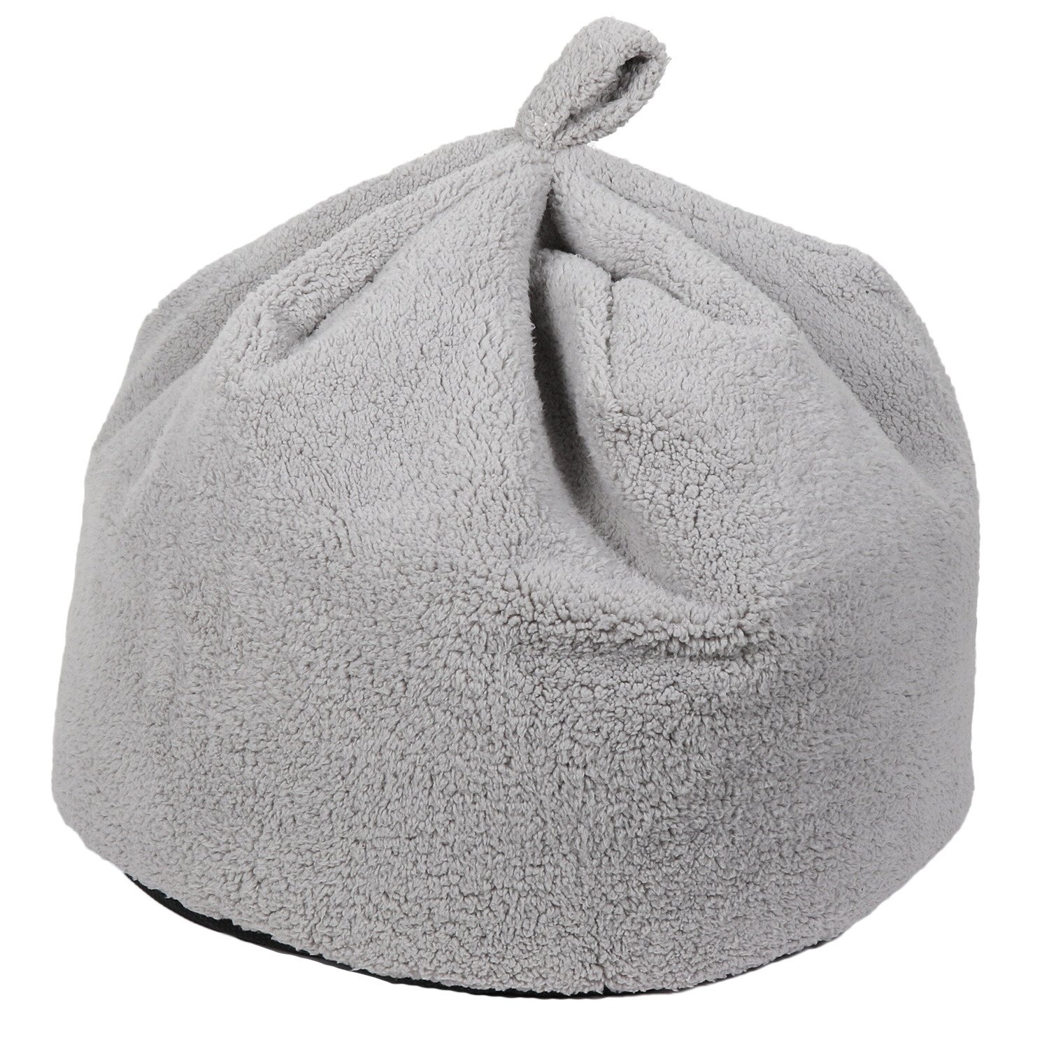 Divante Silver Teddy Fleece Bean Bag Image 3