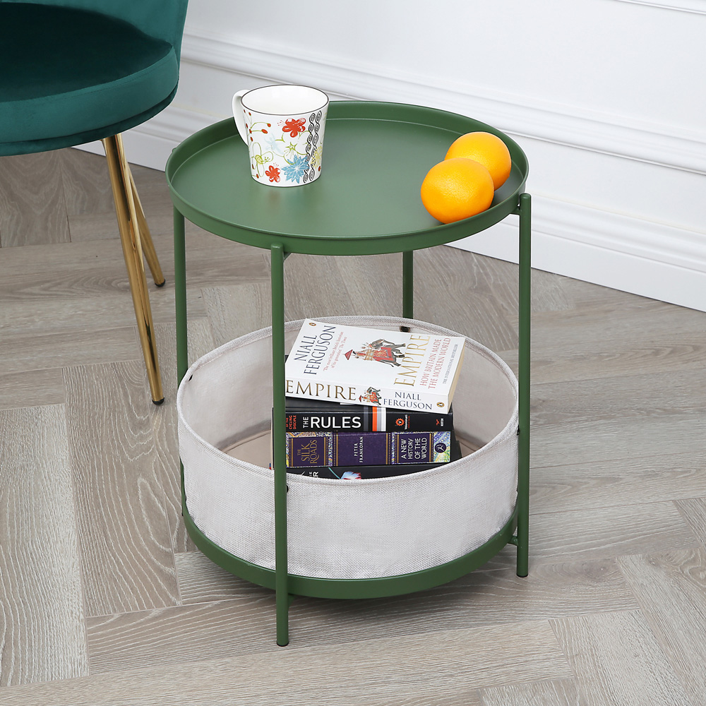 Bakewell Single Shelf Green Coffee Table Image 5