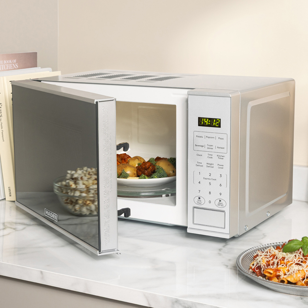 Haden 214676 Silver 20L Touch Control Microwave 800W Image 2