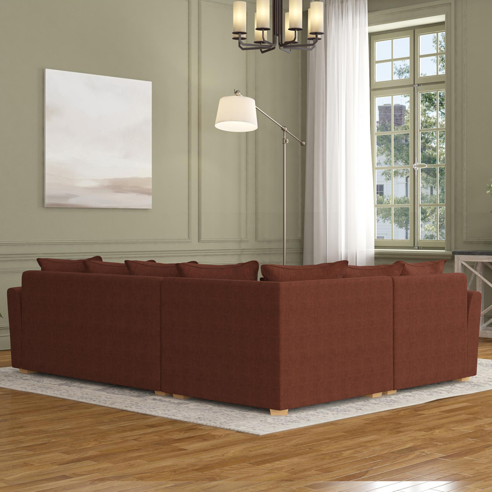 Wendleberry 3 Seater Venice Brick Scatter Back Left Hand Corner Sofa Image 6
