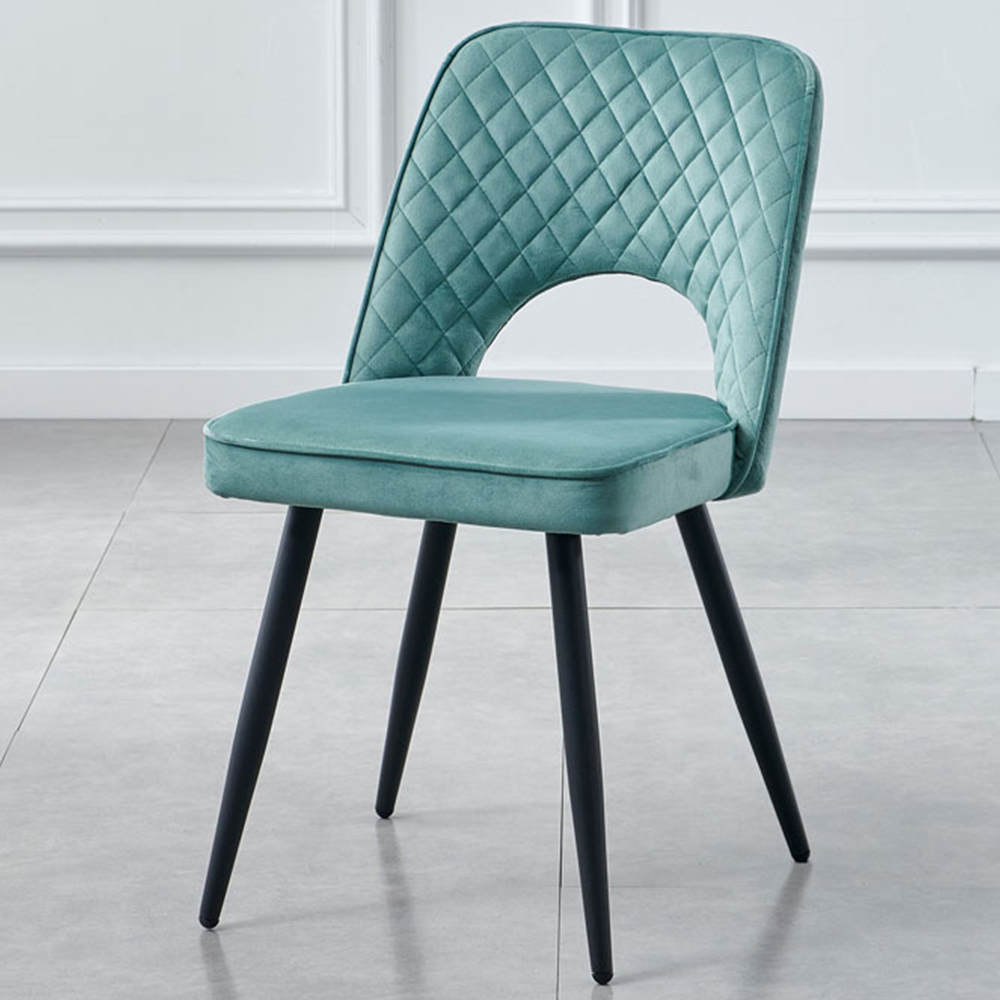 Metis Set of 2 Teal Dining Chair Image 1