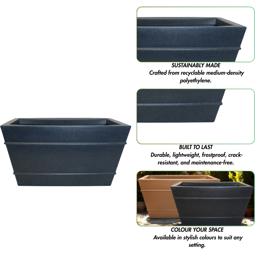 Trifibre St James Granite Roto Moulded Planter 60 x 110cm Image 6