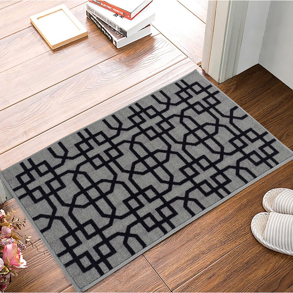 Smart Living Siam Grey and Black Gel Back Non-Slip Mat 80 x 150cm Image 3