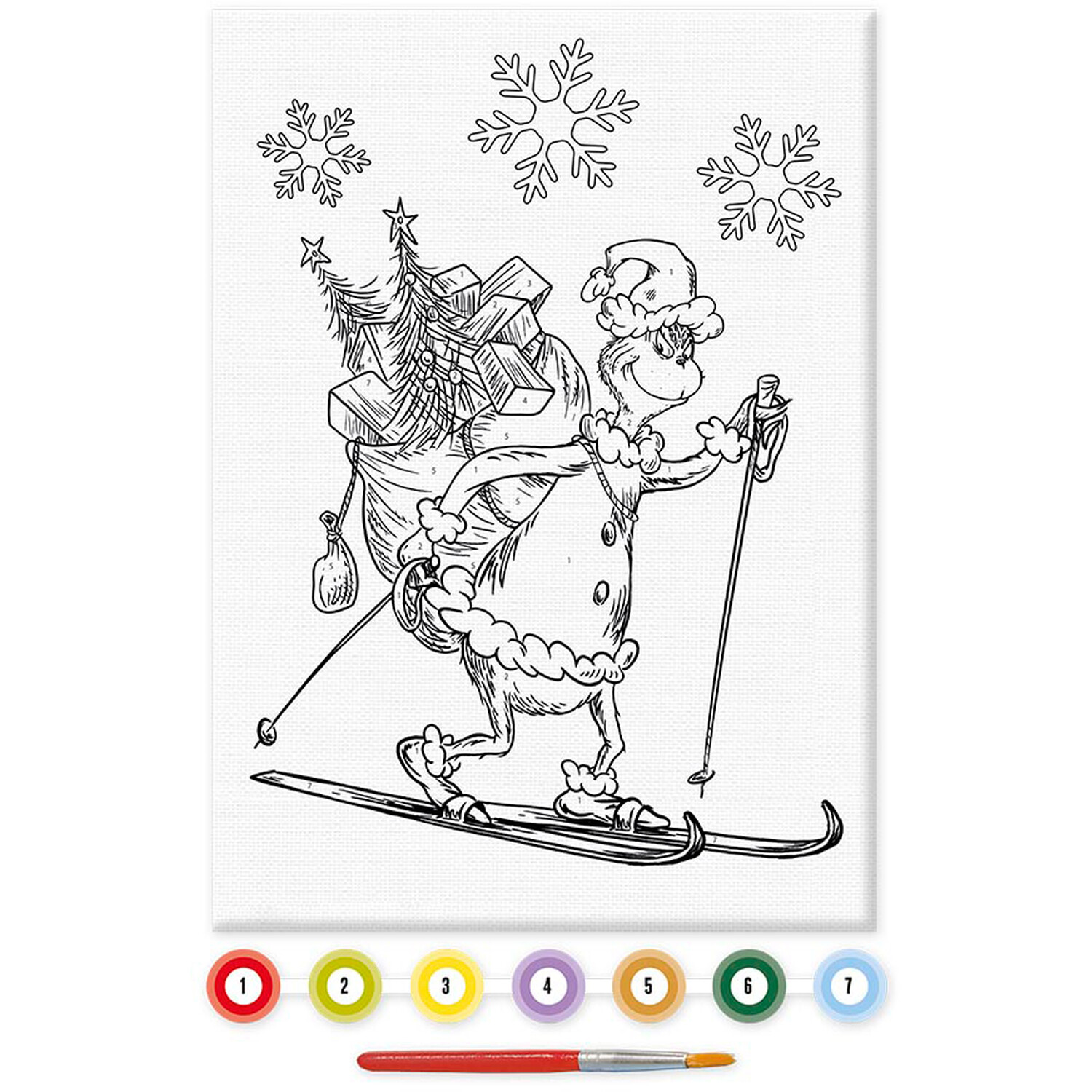 The Grinch Canvas PaintingWhite Image 2