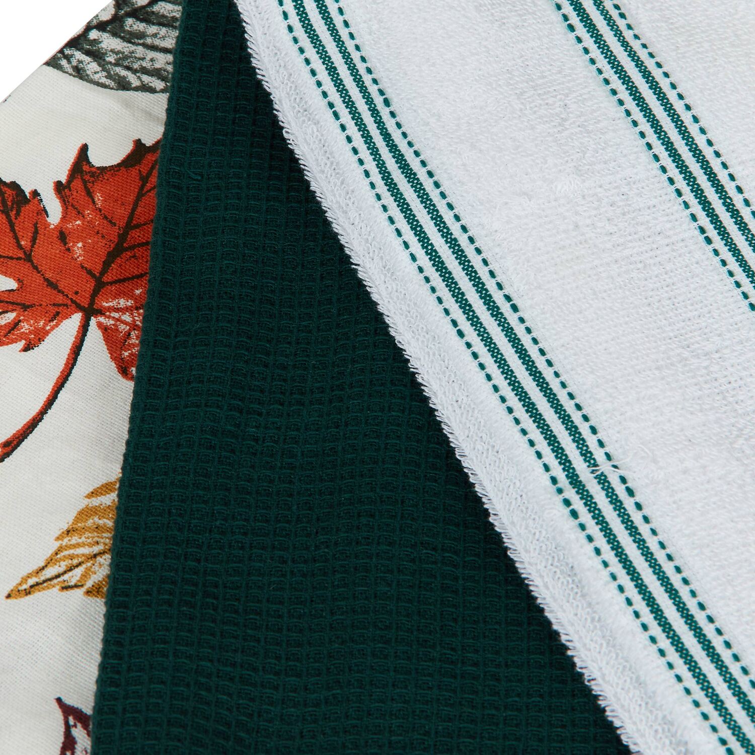 Pack of 3 Autumn Leaves Tea Towels Image 4