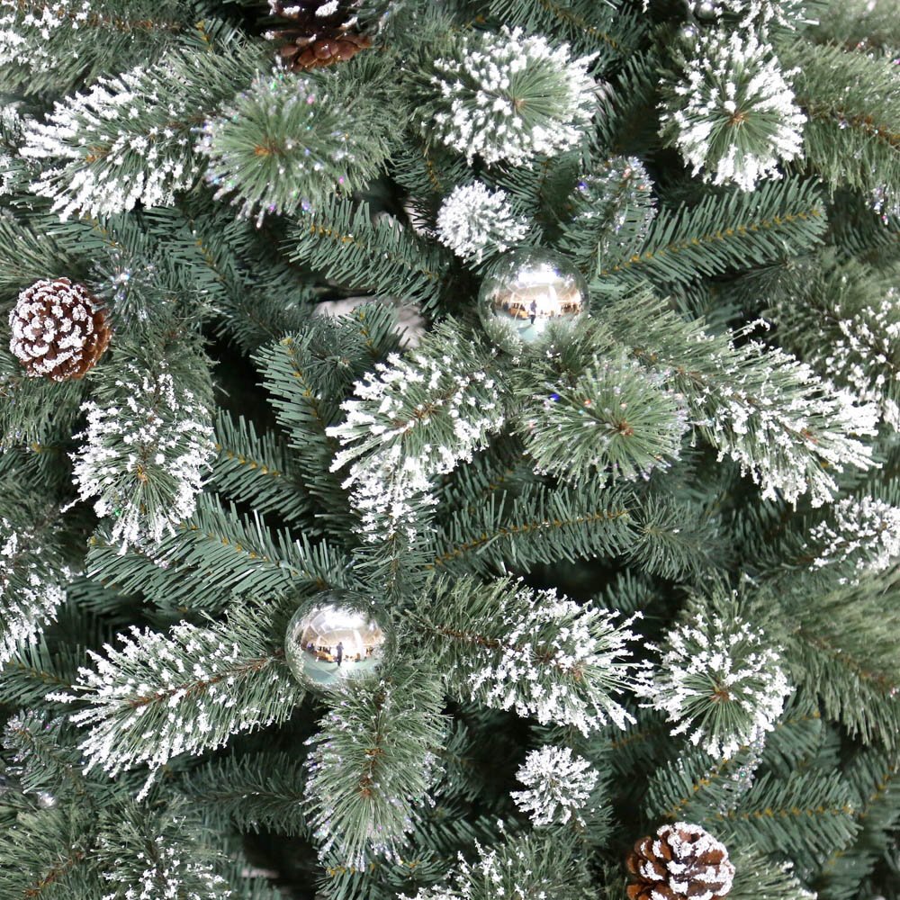 6ft Featherington Artificial Christmas Tree Green Image 4