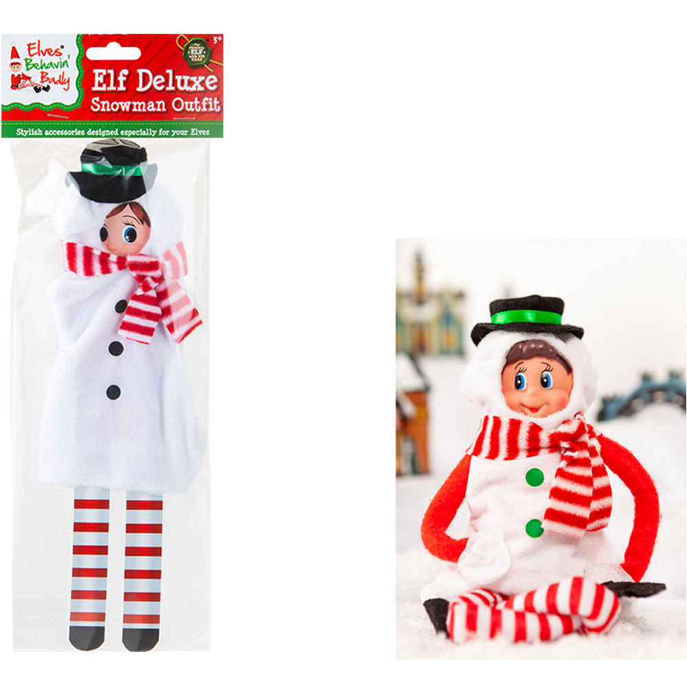 Elves Behavin' Badly Elf Snowman Outfit Image 2