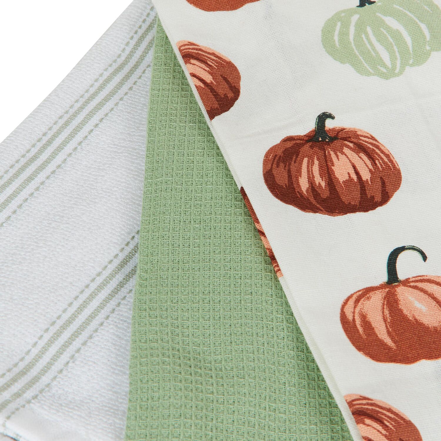 Pack of 3 Fall Collection Pumpkin Tea Towels Image 4
