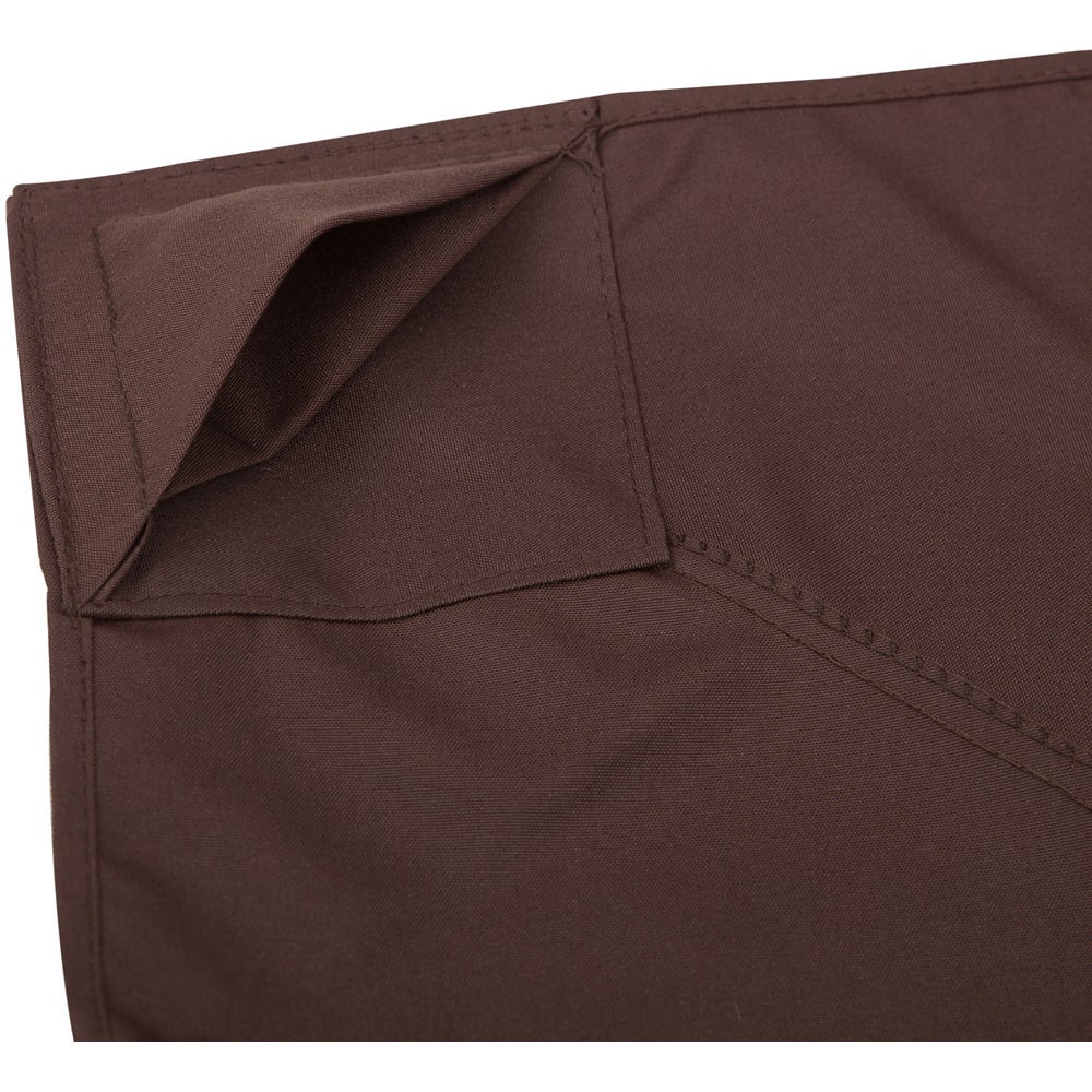 Outsunny 3 x 3m 2 Tier Coffee Polyester Gazebo Canopy Replacement Cover Image 3