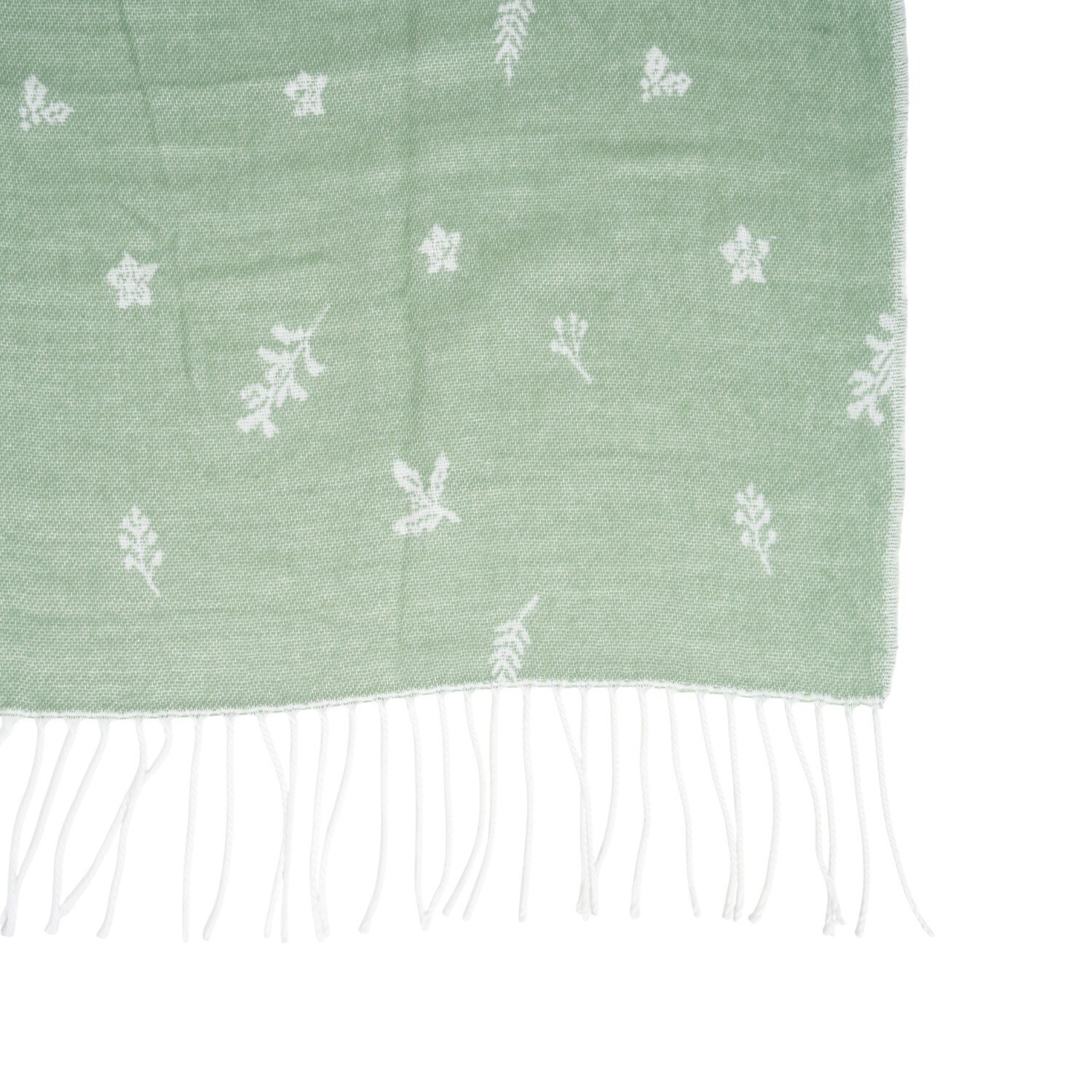 Foliage Woven Throw Green Image 5