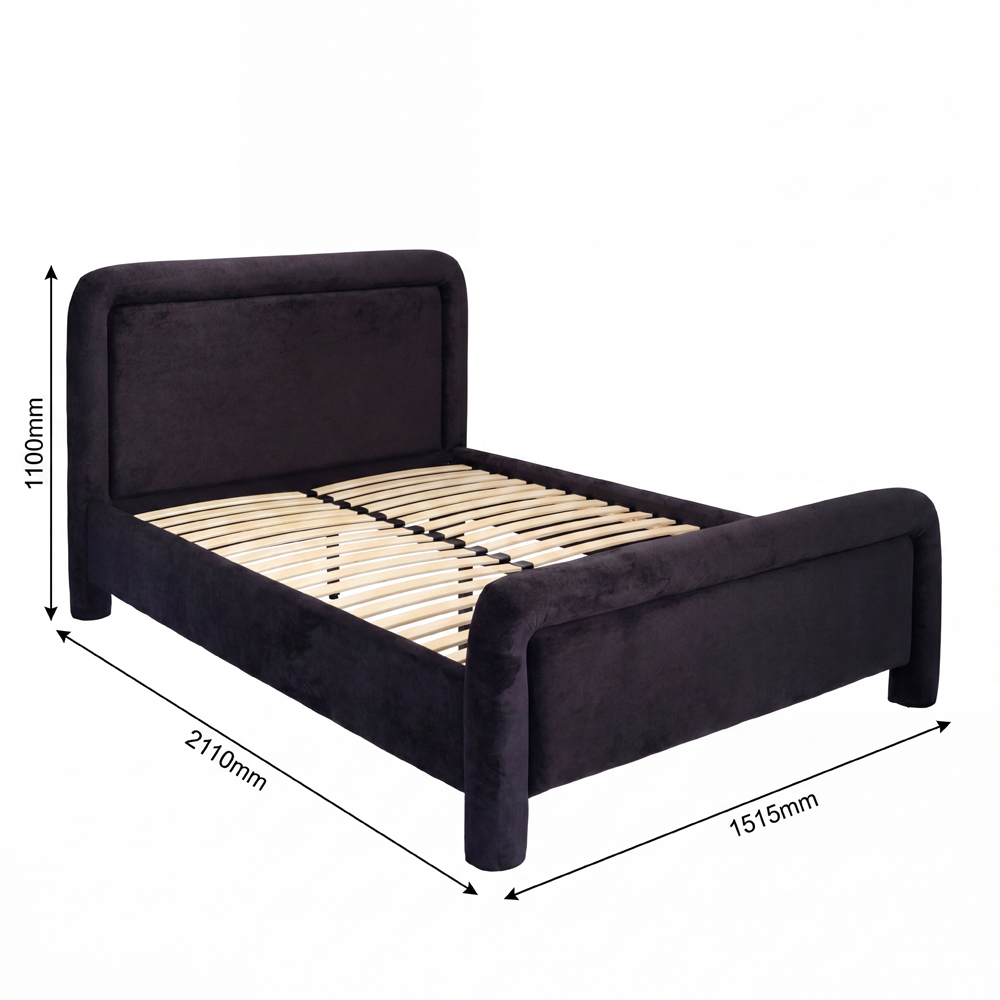 LPD Home Leonnie Black Double Bed Image 5