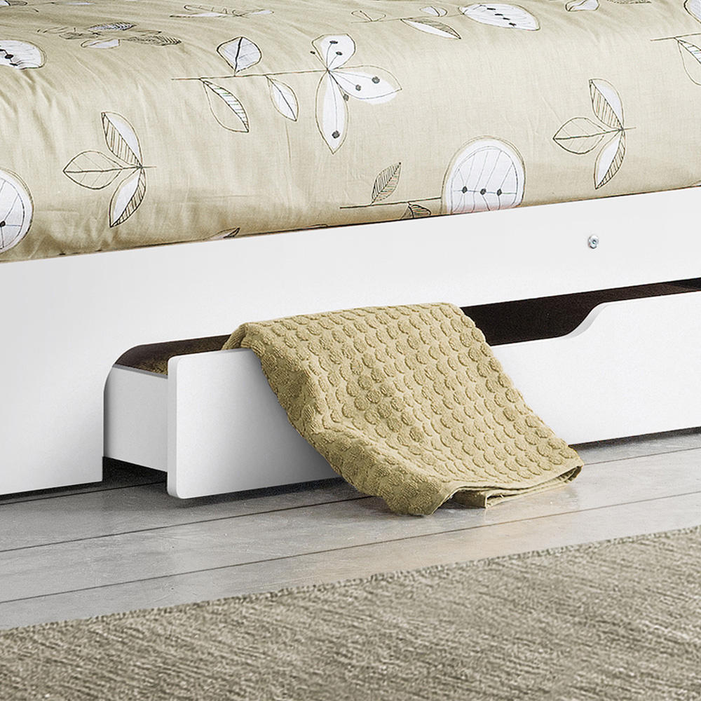 Julian Bowen Orion Pure White Single Drawer Bunk Bed Image 5