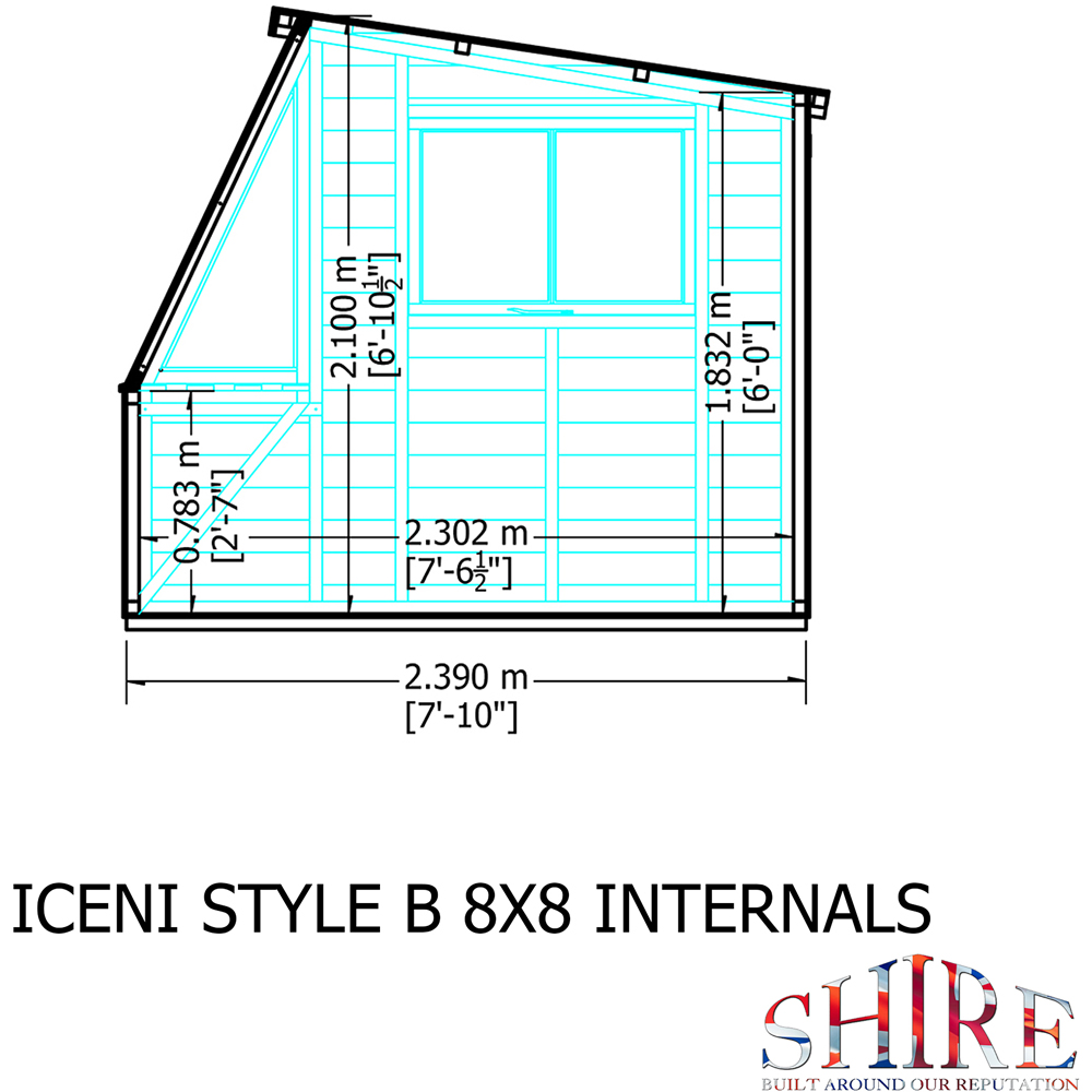Shire 8 x 8ft Style B Shiplap Potting Shed Image 8