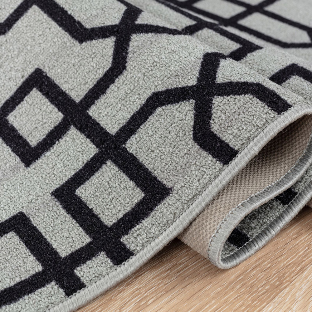 Smart Living Siam Grey and Black Gel Back Non-Slip Mat 80 x 150cm Image 4