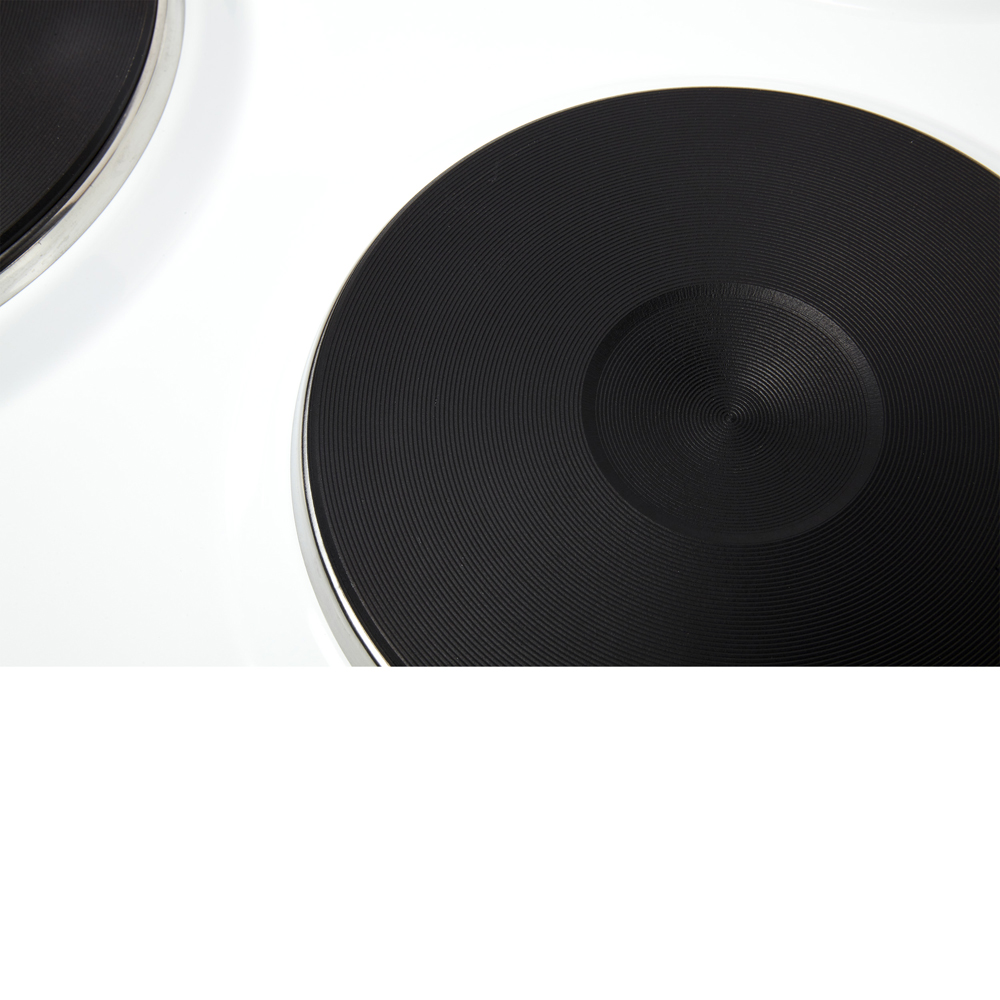 Haden HSP60W White Solid Plate Hob with 4 Rings 60cm Image 4
