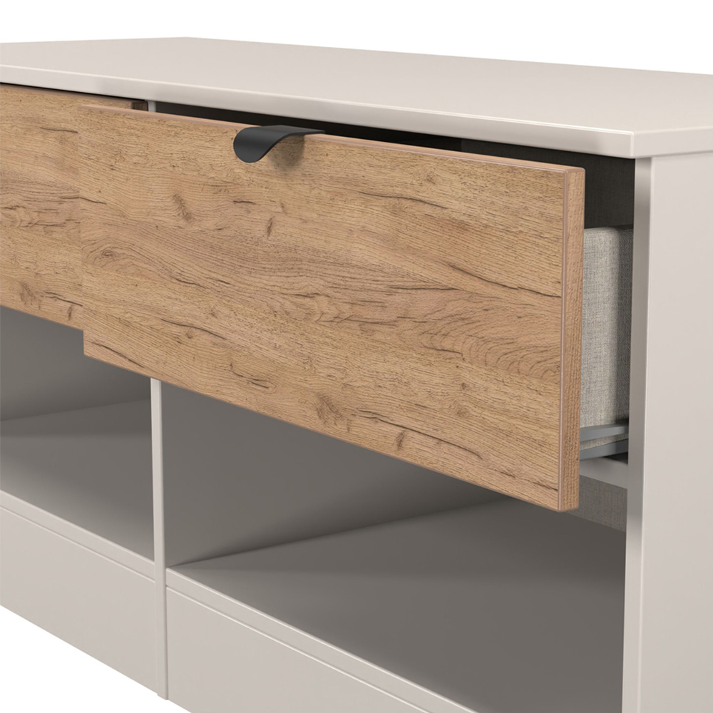 Crowndale Bora 2 Drawer 2 Shelf Gold Oak and Kashmir Storage Unit Image 5