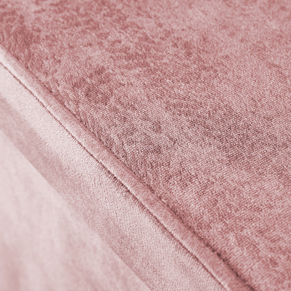 Home Source Sofia Blush Pink Rectangular Folding XL Storage Ottoman Image 4