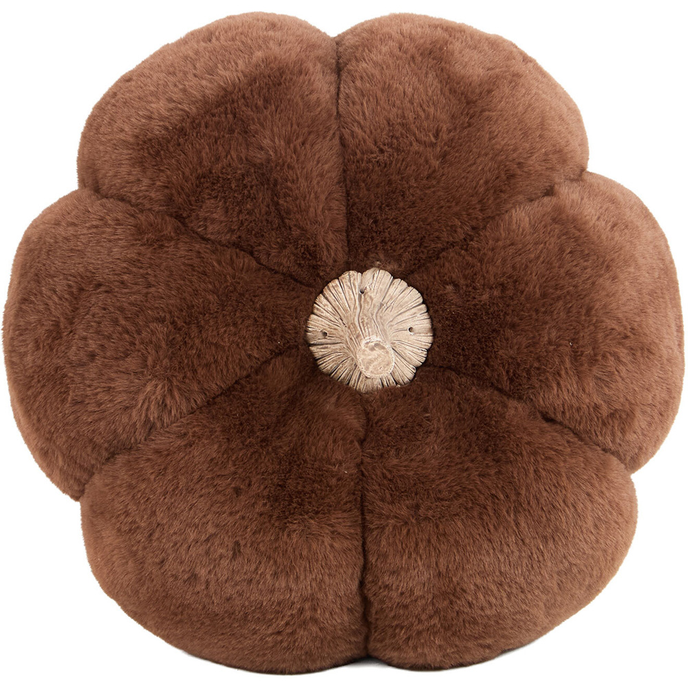 Pumpkin Faux Fur Doorstop Image 9