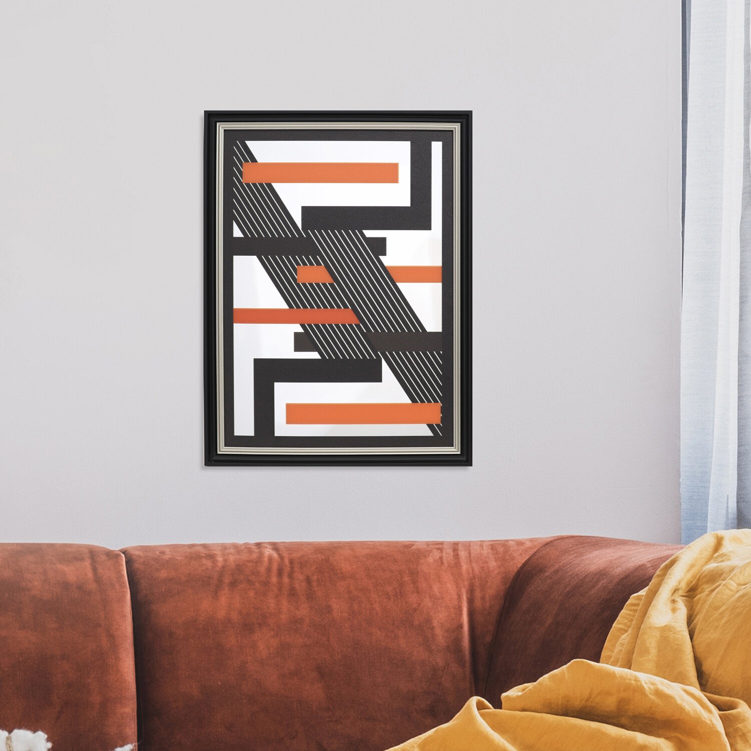 Geometric Mirrored Wall Art Multicolour Image 10