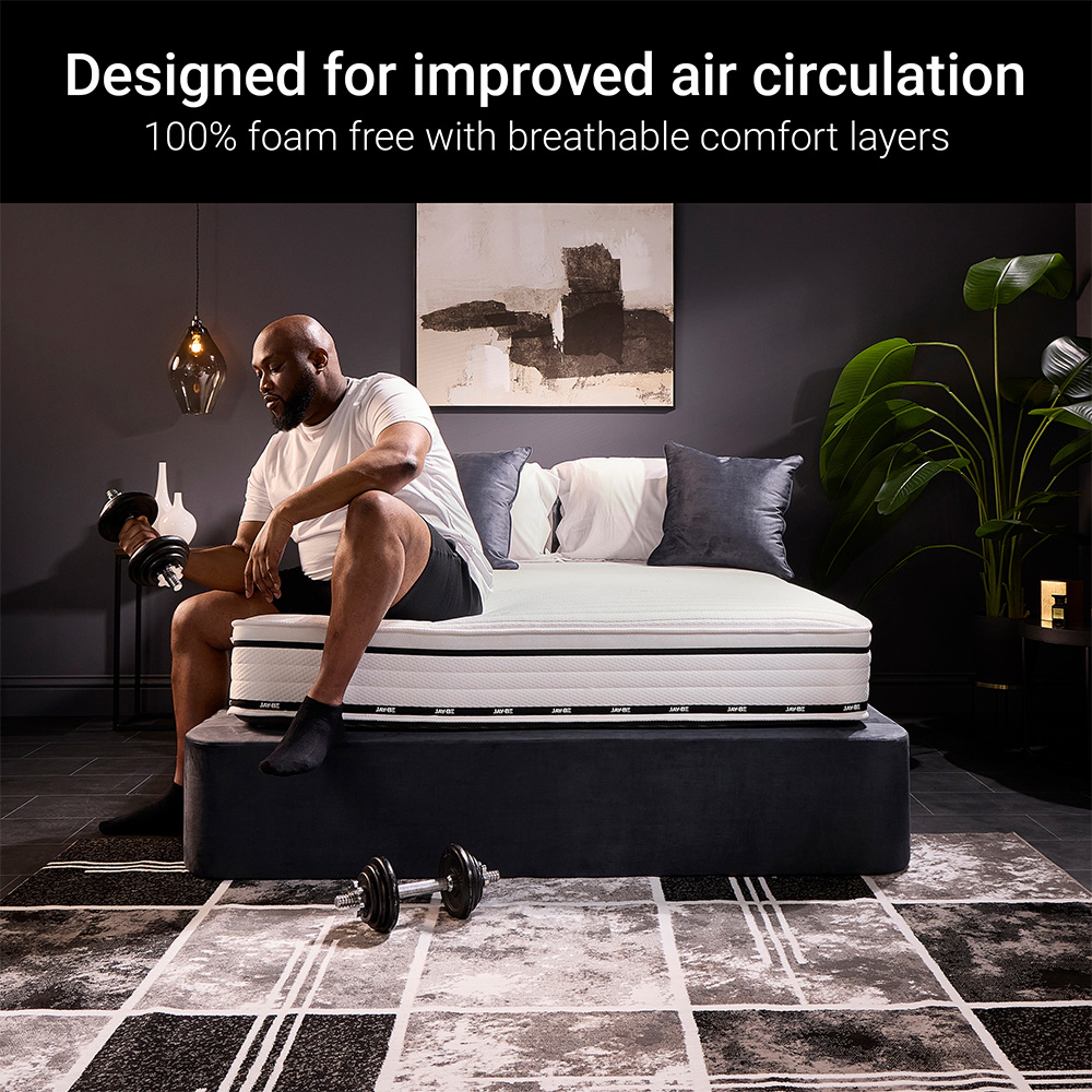 Jay-Be Flex King Size Ultra-Firm e-Fibre 1200 Pocket Sprung Orthopaedic Mattress Image 6