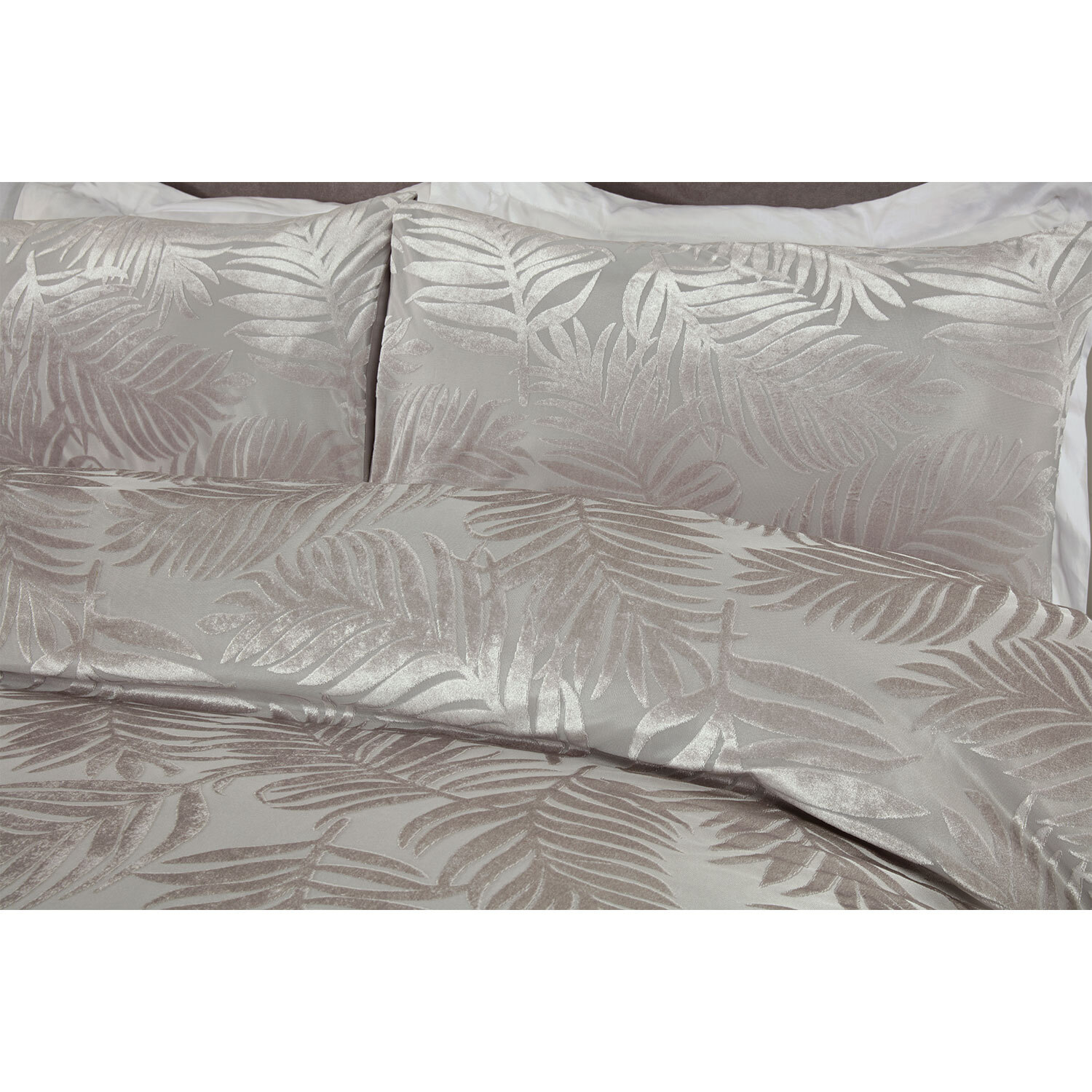 Divante Yasmin Double Ivory Duvet Cover and Pillowcase Set Image 3
