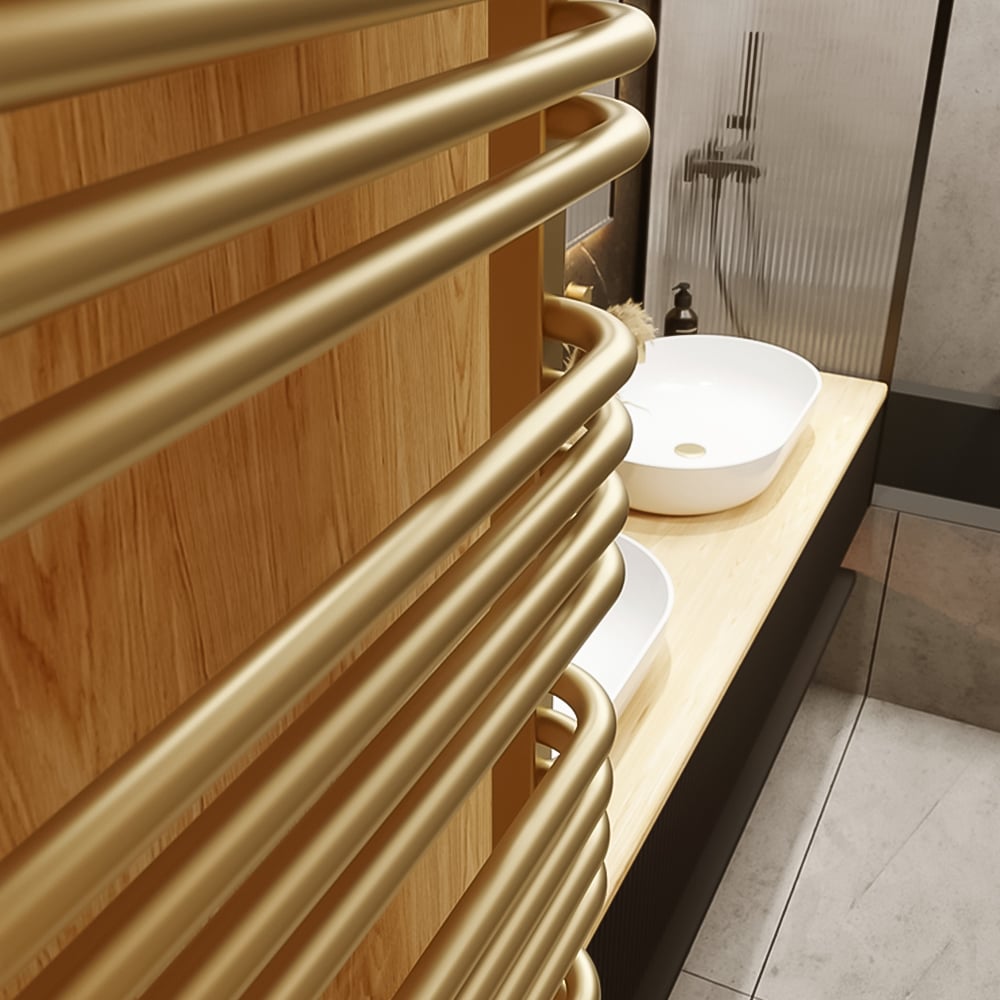 Terma Alex Brass Heated Towel Rail 1580 x 500mm Image 6