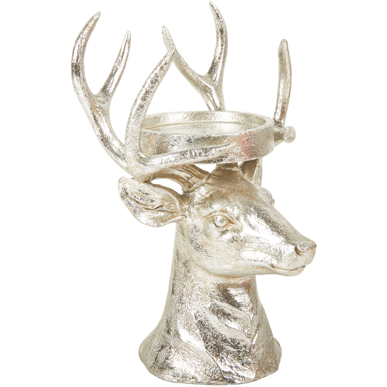 Reindeer Candle Holder Silver - Silver Image 2