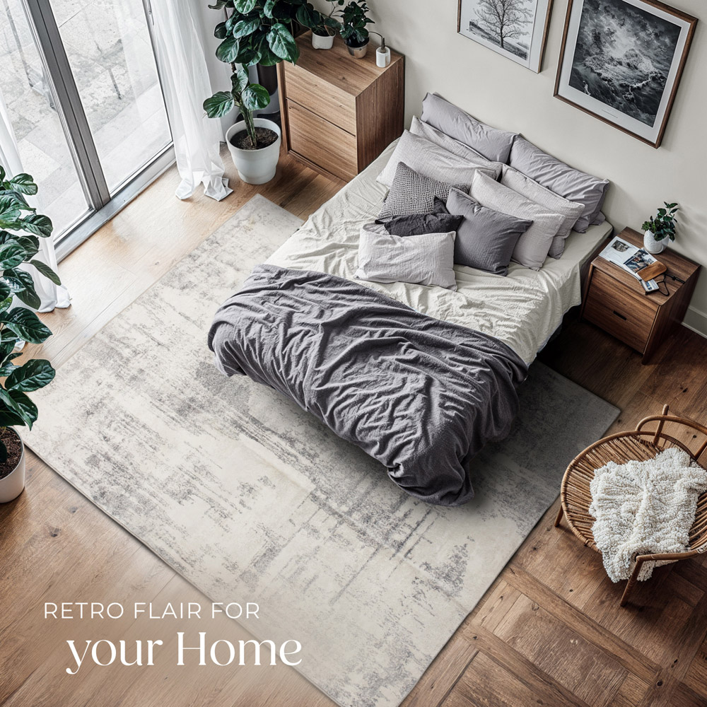 tectake Nadira Non Slip Washable Rug 274 x 200 x 0.6cm Image 6