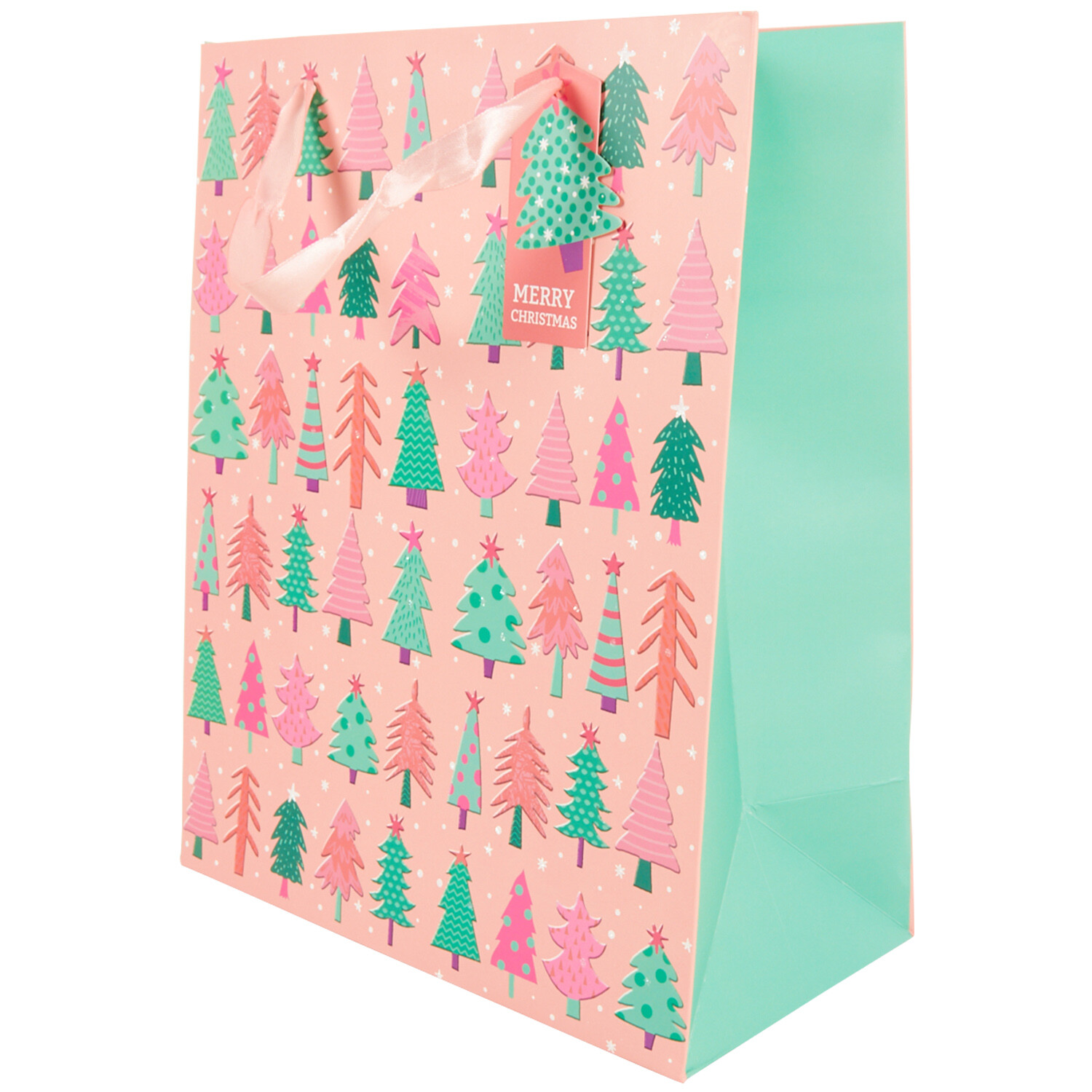 Christmas Tree Gift Bag - Pink / Large Image 2