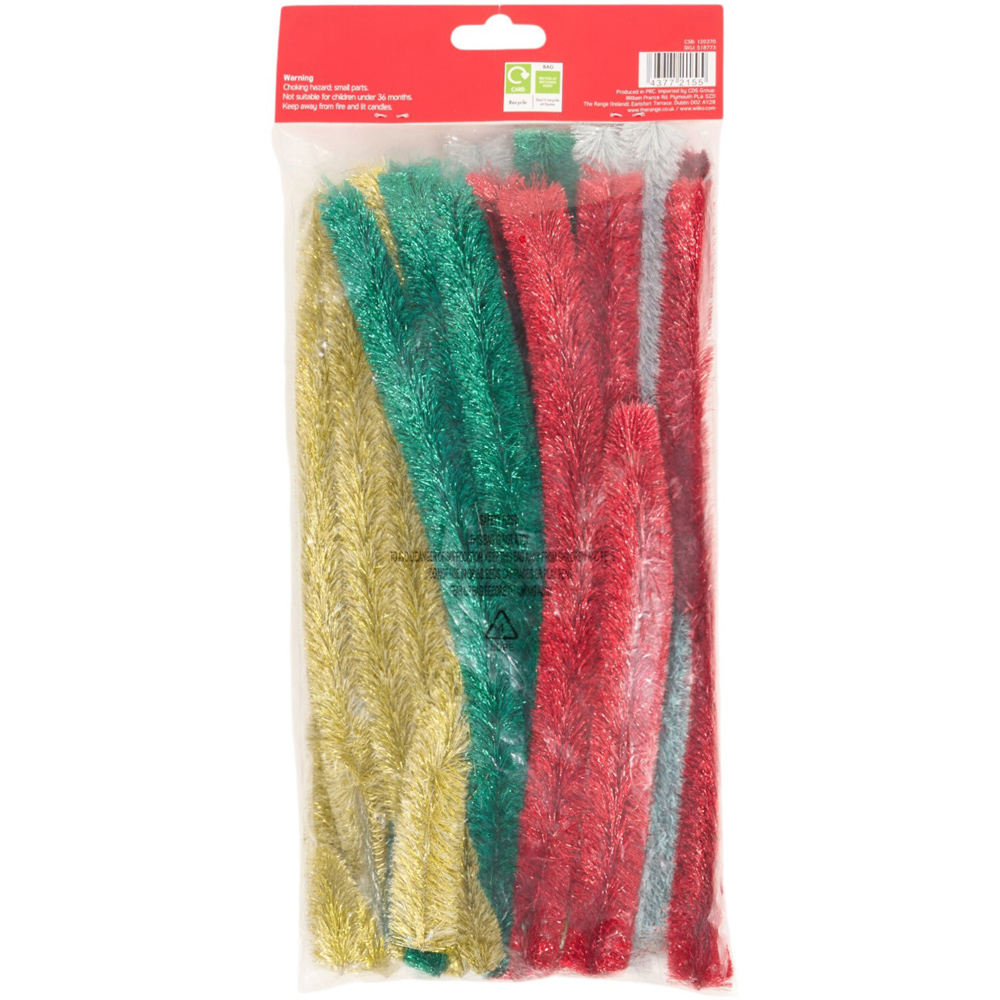 Pack of 20 Giant Glitter Craft Stems Image 2