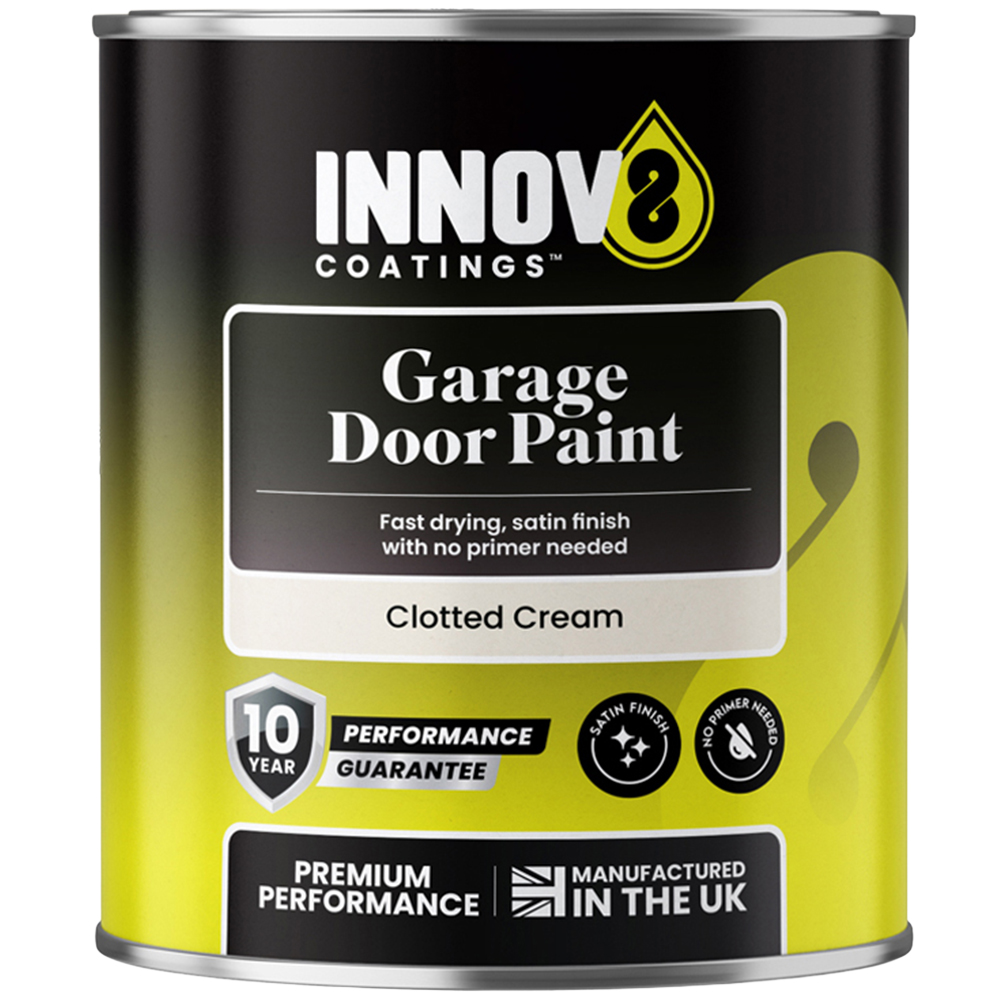 Innov8 Coatings Garage Door Paint 750ml Clotted Cream Image 2
