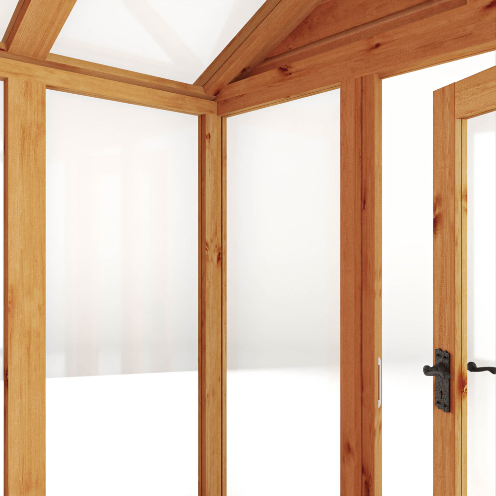 Mercia Woodsman Styrene 10 x 6ft Greenhouse and Shed Image 5