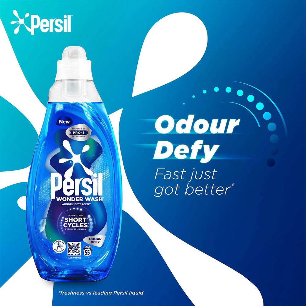 Persil Odour Defy Liquid Detergent 55 Washes 1.485L 3 Pack Image 5