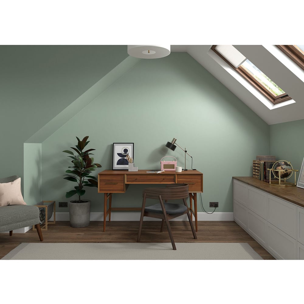 Dulux Heritage Walls and Ceilings Sage Green Velvet Matt Emulsion Paint 2.5L Image 6