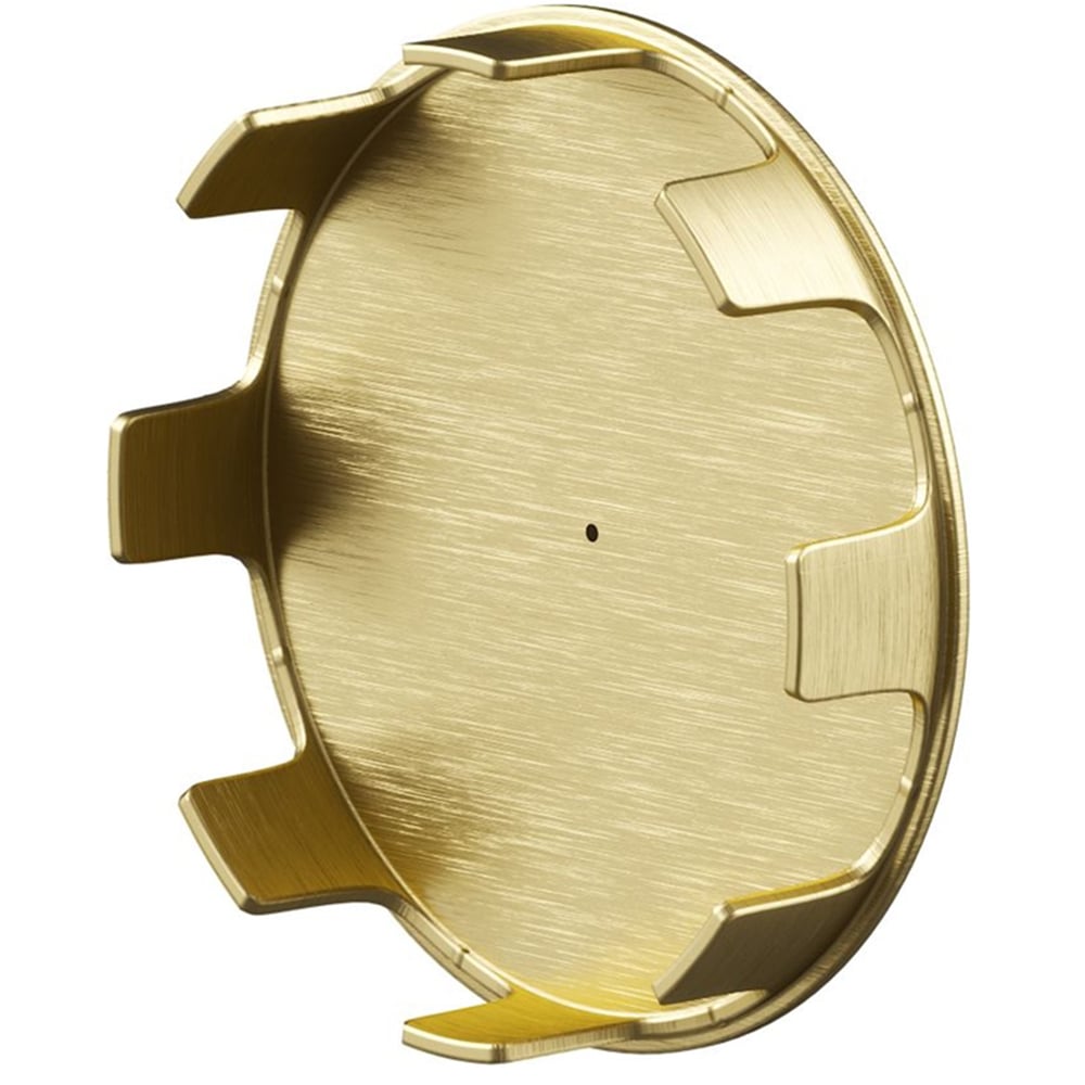 Rothley Satin Brass Stair Handrail Shallow Cap 2 Pack Image 3