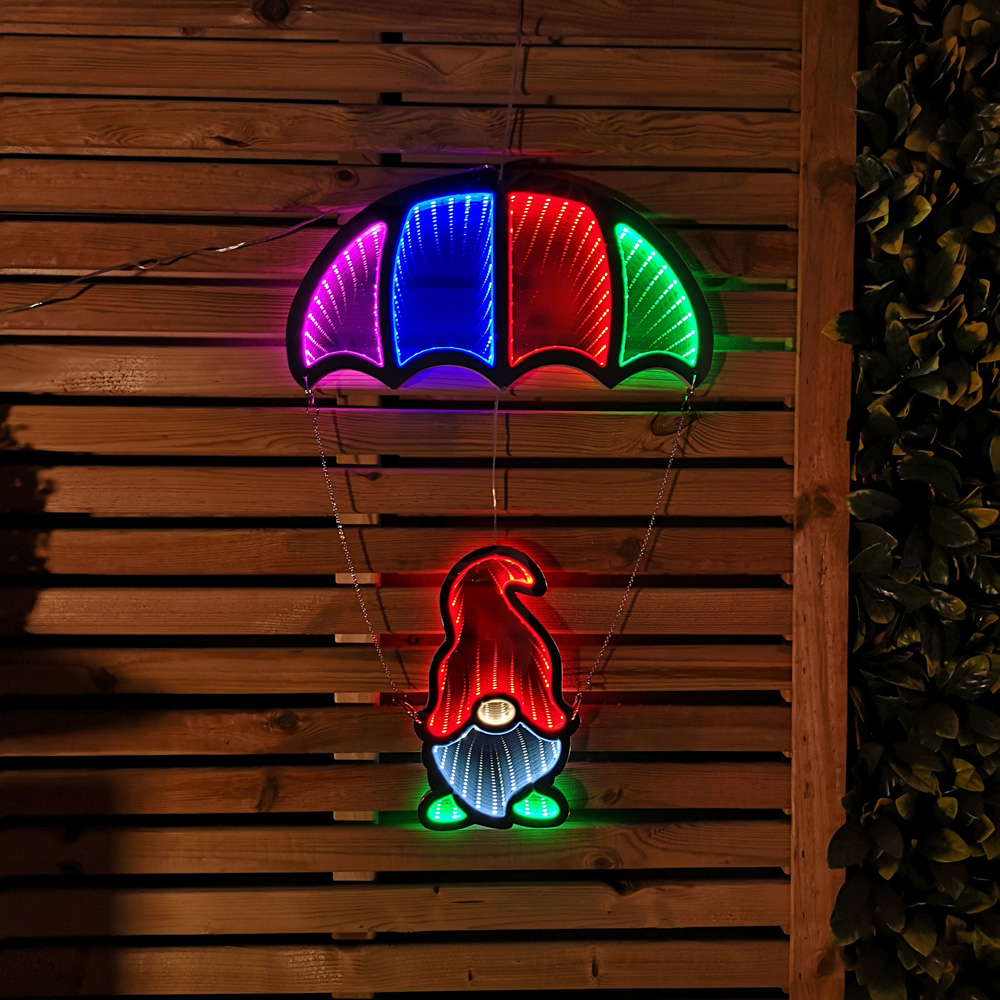 Samuel Alexander Infinity Light Up Hanging Parachute Gonk Christmas Decoration 60cm Image 4