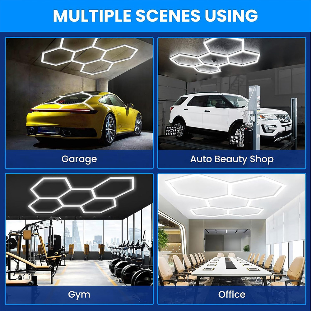ENER-J CCT 5 Hexagon Car Showroom Light 160W Image 8