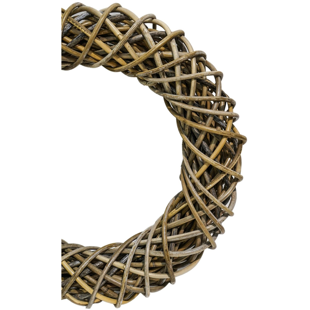 Ivyline Rattan Natural Christmas Wreath 50cm Image 3