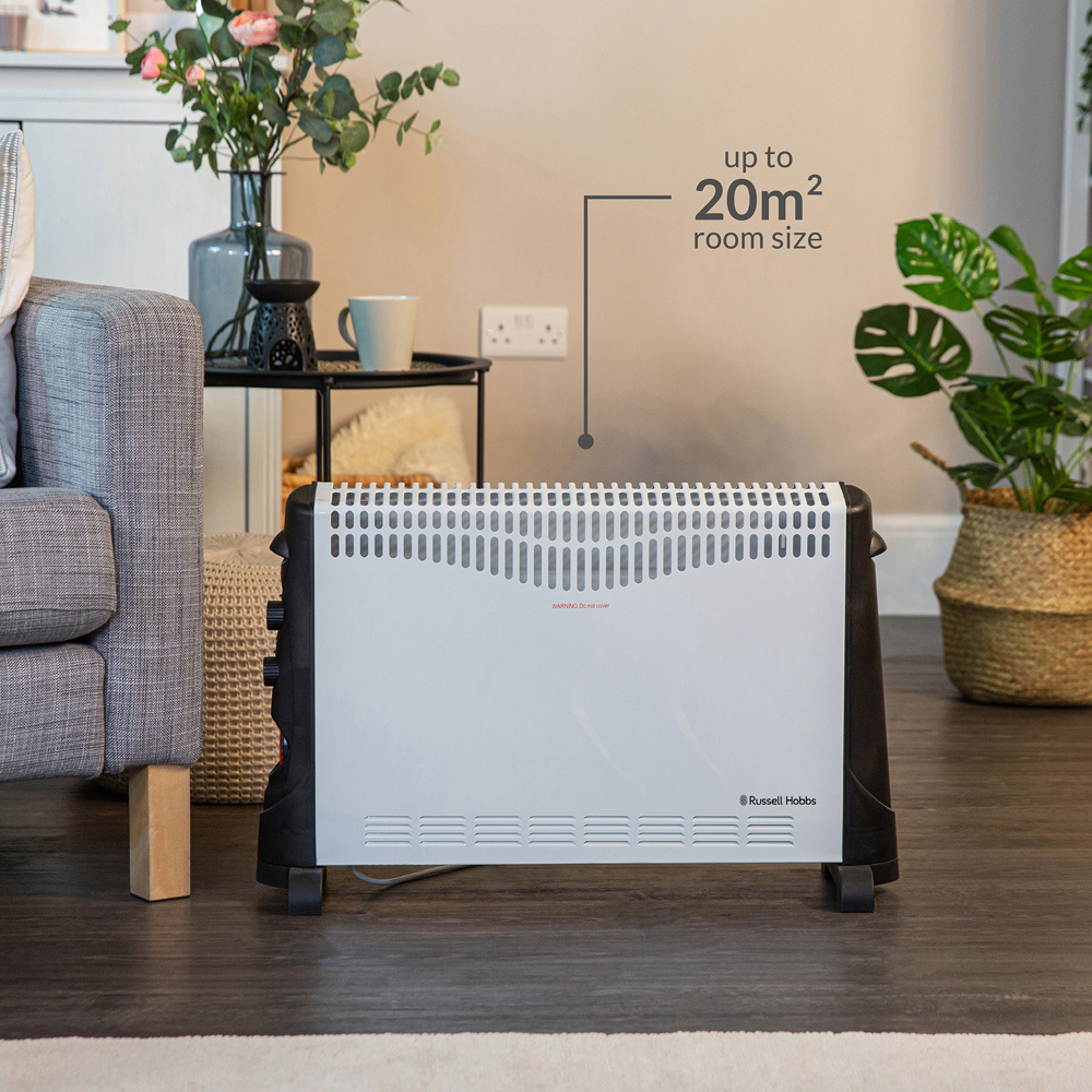 Russell Hobbs White Convection Heater with Timer 2000W Image 6